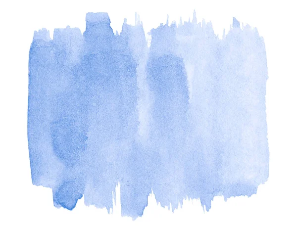 Blue Watercolor Background Clear Borders Natural Splashes Sky Color Watercolor — Stock Photo, Image