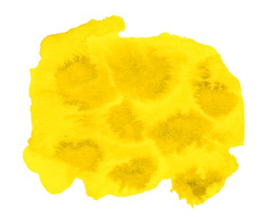 Parlak sarı suluboya uzun bir nokta. Tasarım için yaratıcı arkaplan.