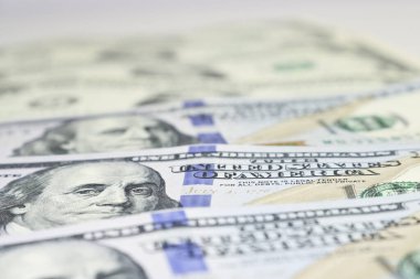 Para birimi Amerikan doları, kağıt banknotlar. Para arkaplanı.