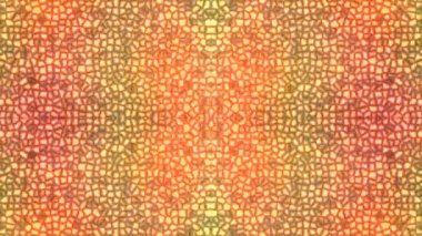 Animasyon soyut çok renkli kaleydoskop mozaiği. Arka plan taşınıyor. Döngülü video.