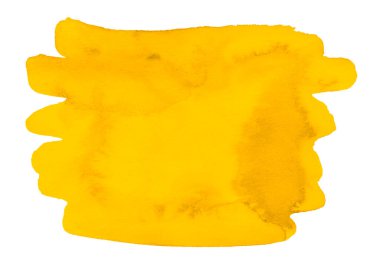 Yaratıcılık için bir nokta şeklinde parlak sarı suluboya arkaplan.