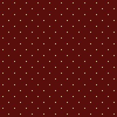 Kusursuz desen. Koyu kestane rengi arka planda küçük açık sarı noktalar. Burgundy grafik desen tasarım için. Vektör illüstrasyonu, EPS.