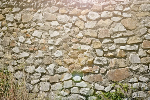 Hrubé Zdivo Cementem Struktura Kamenné Stěny Hrubé Pozadí — Stock fotografie