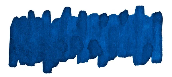 バナー クリエイティブ デザインのための長いネイビーブルーの水彩の背景 — ストック写真