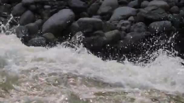 Rio Montanha Com Poços Poderosos Limiar Okinsky Quinta Categoria Complexidade — Vídeo de Stock