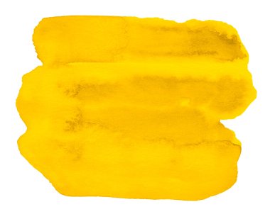 Sarı suluboya leke, tasarım için soyut arkaplan.