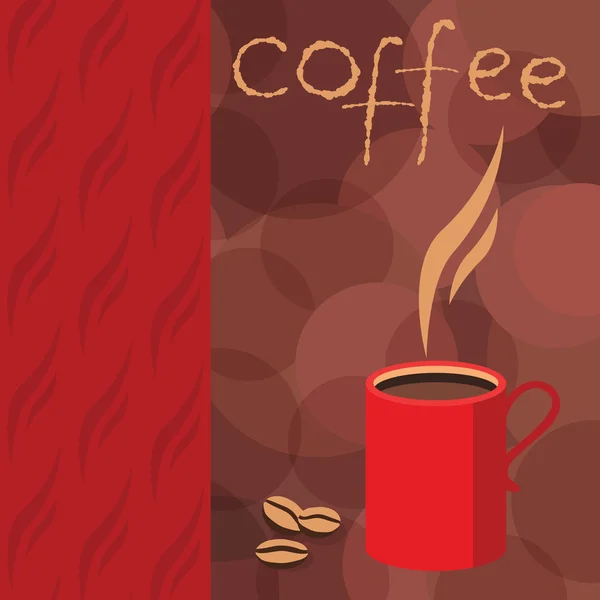 Identidad corporativa para folleto impreso café fondo granos de café marrón — Vector de stock