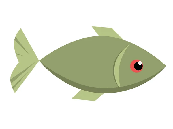 Vector tekening van de vis — Stockvector