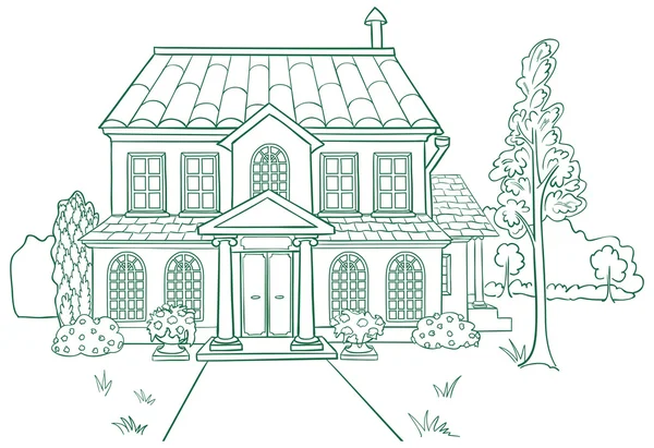 Vektor Illustration des Hauses — Stockvektor