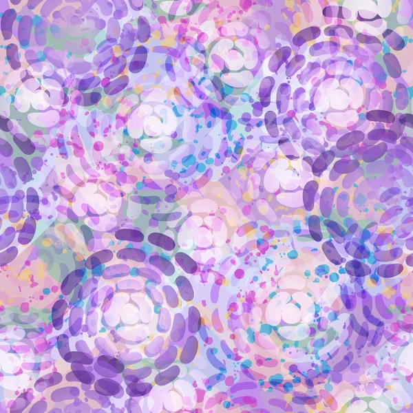 Fondo infinito de flores abstractas púrpuras — Vector de stock