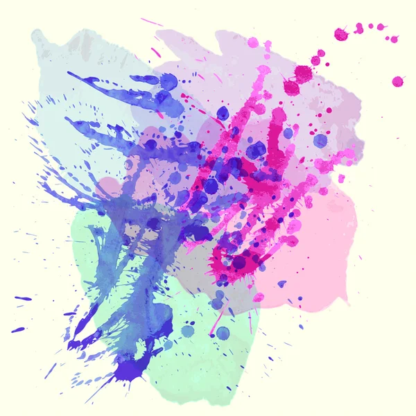 Splash Aquarell Hintergrund Illustration — Stockvektor