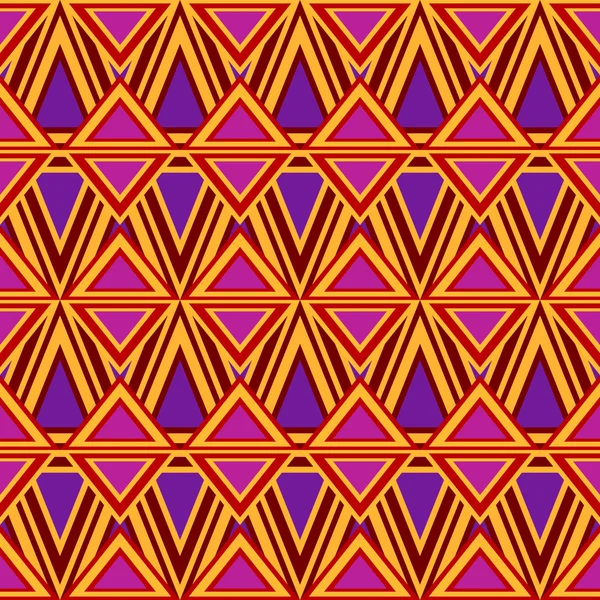 Geometrisches nahtloses buntes Muster — Stockvektor