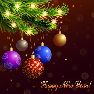 Vektör Noel tebrik arka plan