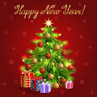 Vektör Noel tebrik arka plan