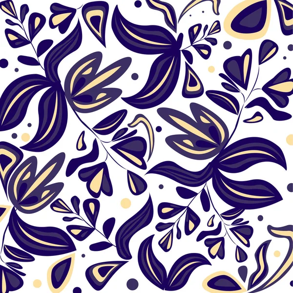 Renkli arka planda soyut fantezi bitkileri