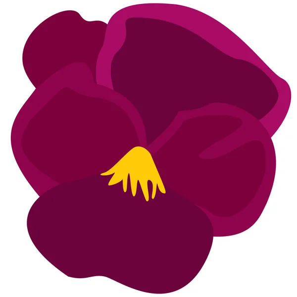 Pembe çiçek vektör çizimi botanik desing