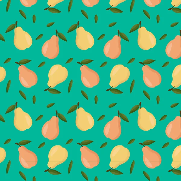 Banana de padrão de frutas para design de tecido —  Vetores de Stock