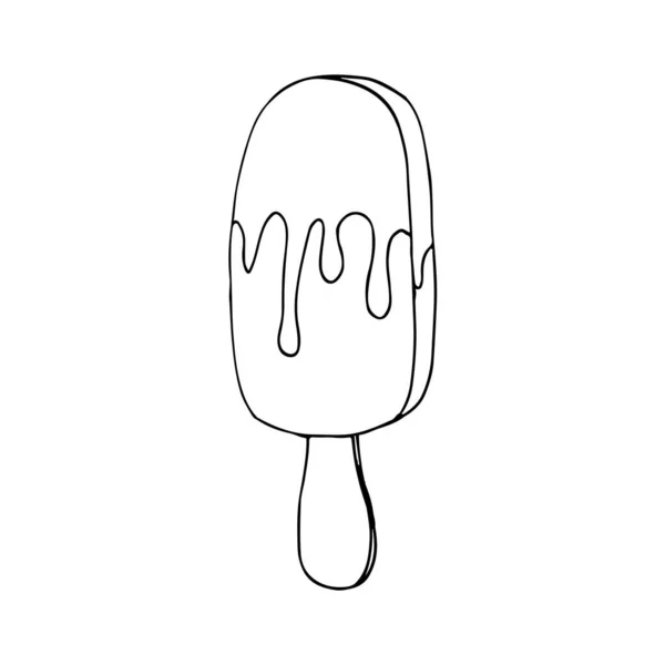 Çizim çizimi tatlı tatlı tatlı dondurma