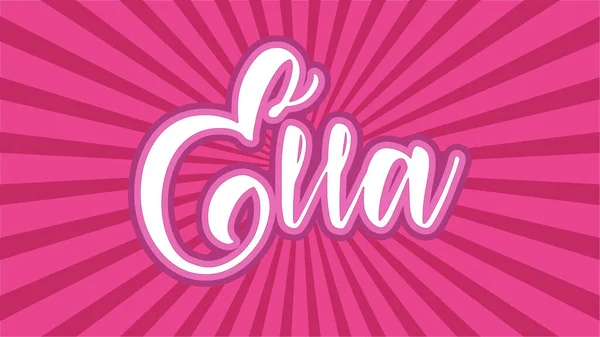 Ella Tipografisi ve Japon Pembe Güneş patlaması