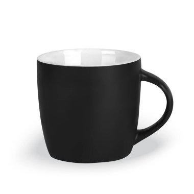 gerçekçi vektör kabı, siyah fincan, fotorealistik bardak