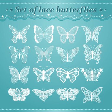 Dantel kelebekler, kelebekler, kelebekler, kelebekler...