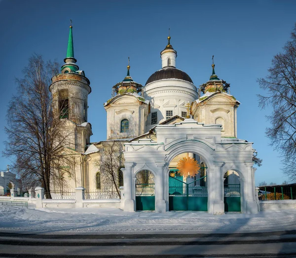 Church Nicholas Wonderworker Byngi Russia Old Rich History Very Popular — Stock Photo, Image