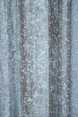 Mavi galvanize metal dokusu. Yakın plan. İnşaat için sanayi tabloları