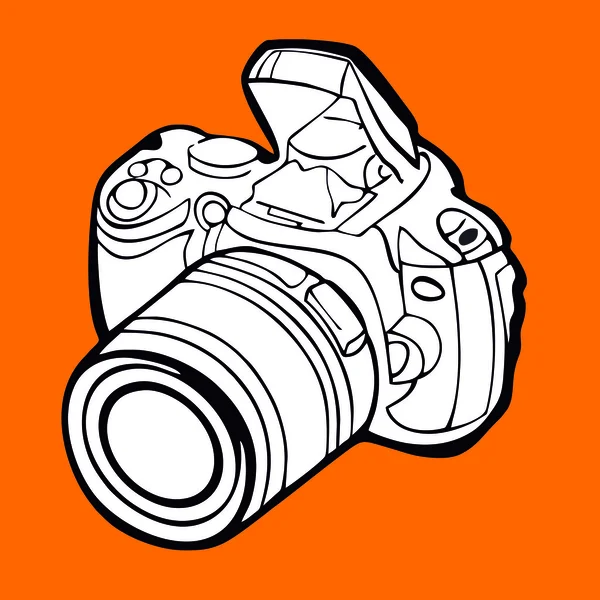 Cámara Nikon — Vector de stock