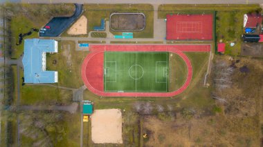 Stadyumun havadan çekilmiş resmi.