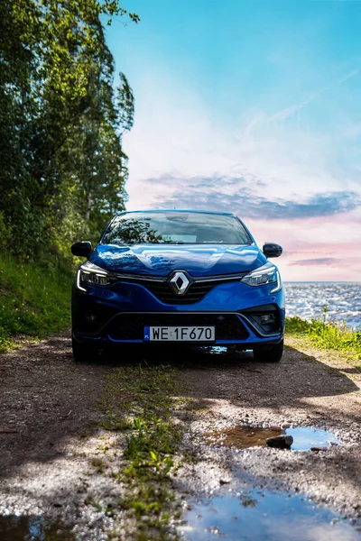 Renault Clio Een Supermini Auto Segment Geproduceerd Door Franse Autofabrikant — Stockfoto