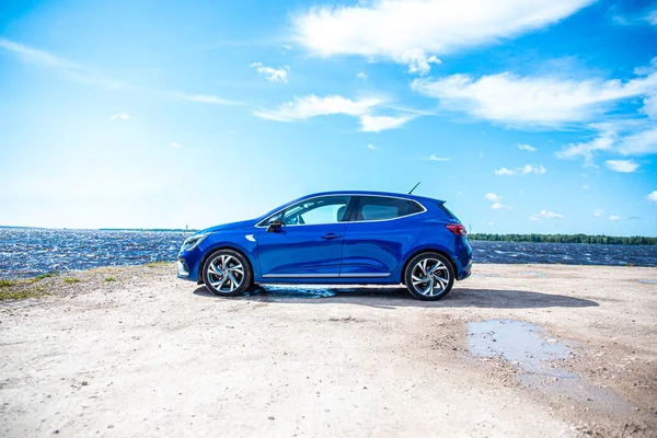 Renault Clio Supermini Coche Segmento Producido Por Fabricante Francés Automóviles —  Fotos de Stock