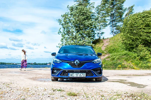 Renault Clio Een Supermini Auto Segment Geproduceerd Door Franse Autofabrikant — Stockfoto