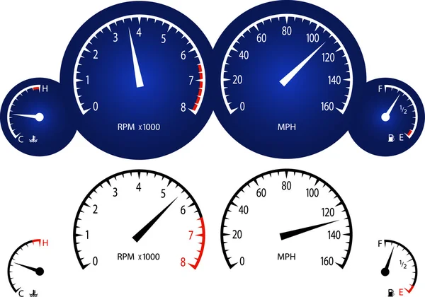 Car Speedometer — Stock Vector