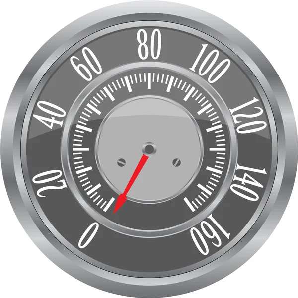 Compteur de vitesse rétro — Image vectorielle