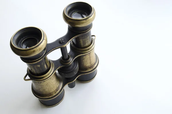复古黄铜双筒望远镜 — 图库照片
