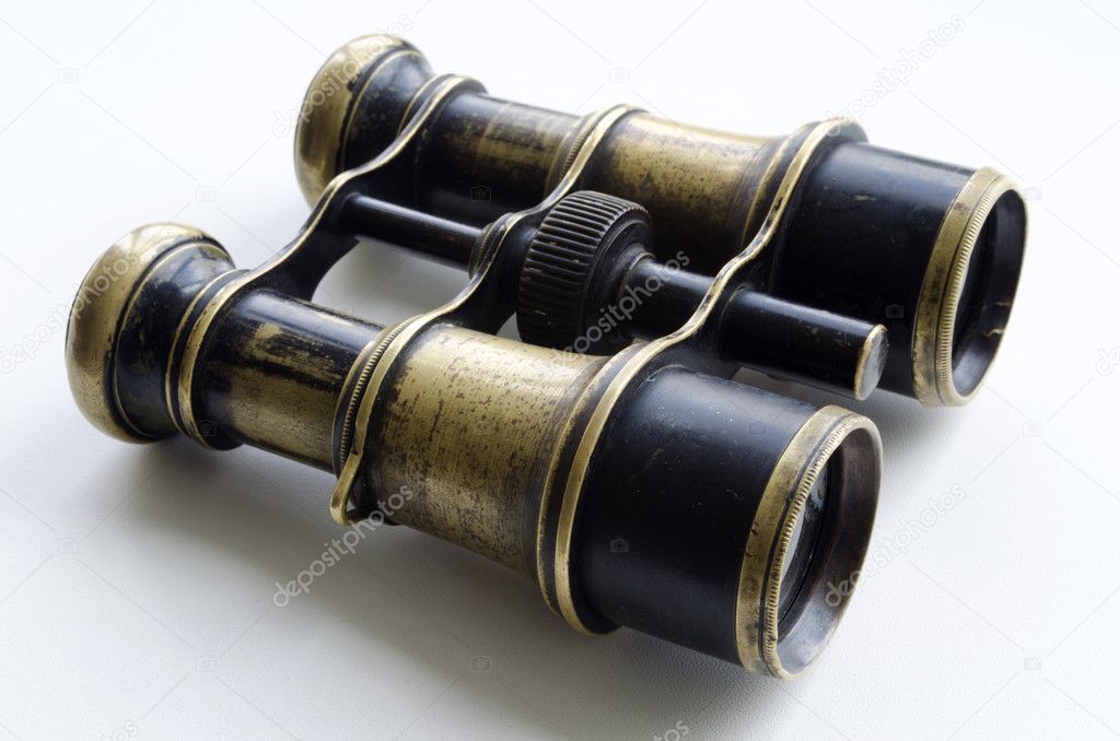 antique brass binoculars