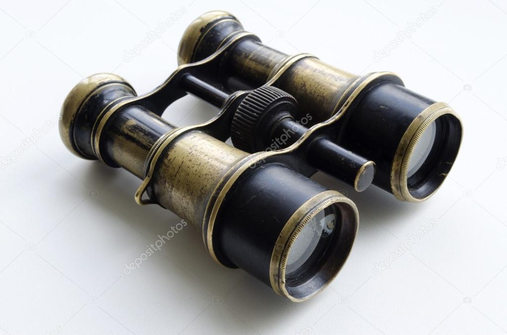 antique brass binoculars