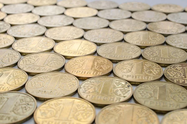 Ukraine Hryvnia Metal Coin — Stock Photo, Image