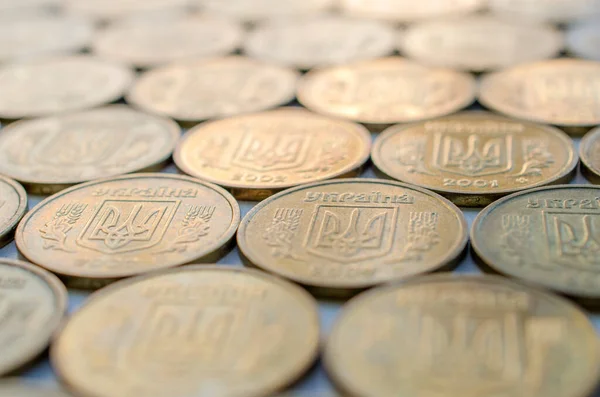 Ukraine Hryvnia Metal Coin — Stock Photo, Image