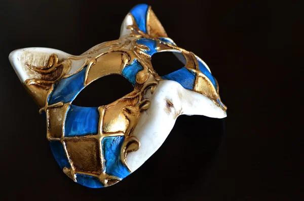 Venetian mask in the form of cat muzzle — Stock Photo, Image