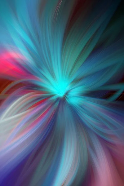 Redemoinho Marbleizado Colorido Folha Abstrata Flor Multi Color Gradient Blur — Fotografia de Stock