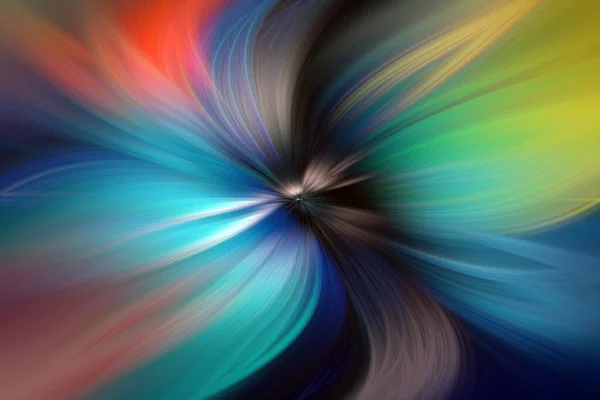 Redemoinho Marbleizado Colorido Folha Abstrata Flor Multi Color Gradient Blur — Fotografia de Stock