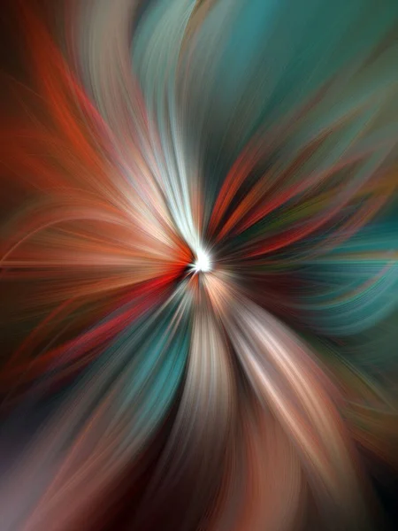 Redemoinho Marbleizado Colorido Folha Abstrata Flor Multi Color Gradient Blur — Fotografia de Stock