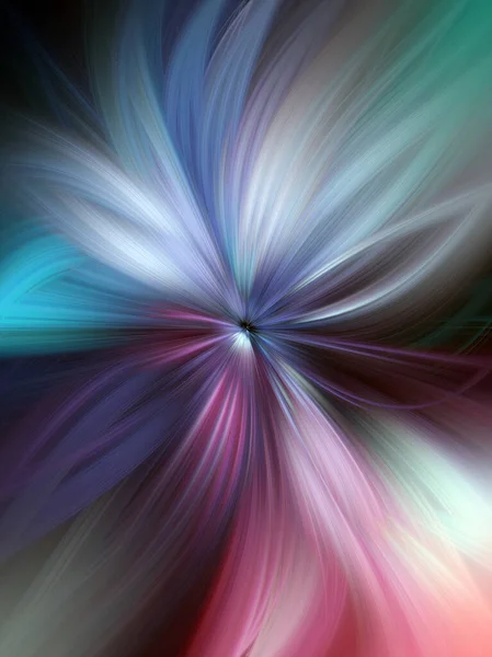 Barevné Mramorované Víření Abstraktní List Flower Multi Color Gradient Blur — Stock fotografie