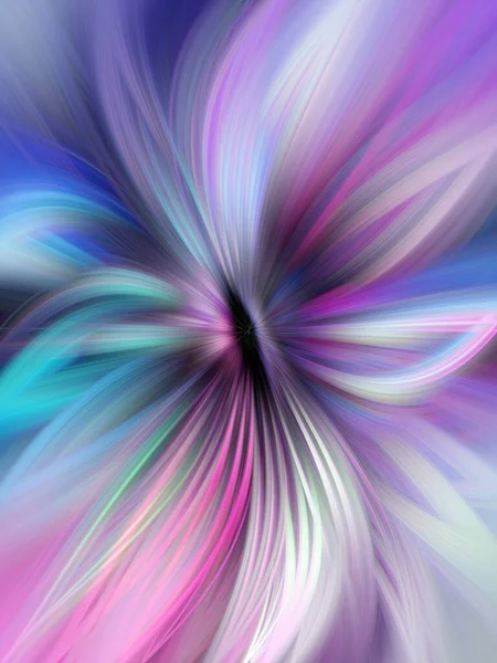 Färgglada Marbleized Swirl Abstrakt Blad Blomma Multi Color Gradient Blur — Stockfoto