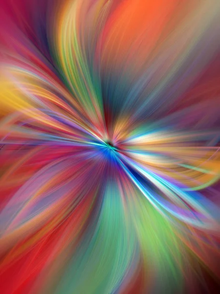 Colorful Marbleized Swirl Abstract Leaf Flower Multi Color Gradient Blur — Stock Photo, Image