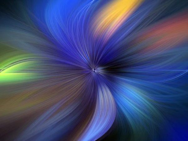 Colorful Marbleized Swirl Abstract Leaf Flower Multi Color Gradient Blur — Stock Photo, Image