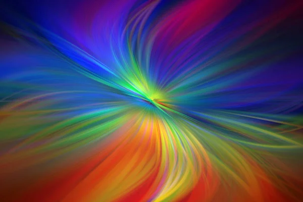 Colorful Marbleized Swirl Abstract Leaf of Flower. Multi-Color Gradient Blur Bright Background. Fractal Twirl Curved Lines Modern Art. Trendy Texture Wallpaper for Gadgets. Wavy Pattern Fantasy Effect. Used for Web Design Homepage Banner Background