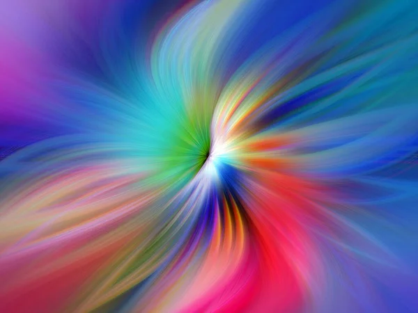 Redemoinho Marbleizado Colorido Folha Abstrata Flor Multi Color Gradient Blur — Fotografia de Stock