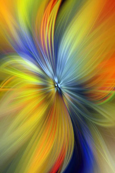 Färgglada Marbleized Swirl Abstrakt Blad Blomma Multi Color Gradient Blur — Stockfoto